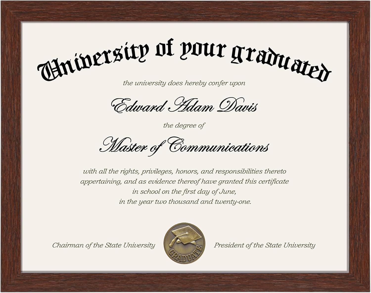 Yulinne upsimples 8.5x11 Black Certificate Frame, Plexiglass Panel, Diploma Document Frame, Wall or Tabletop Display