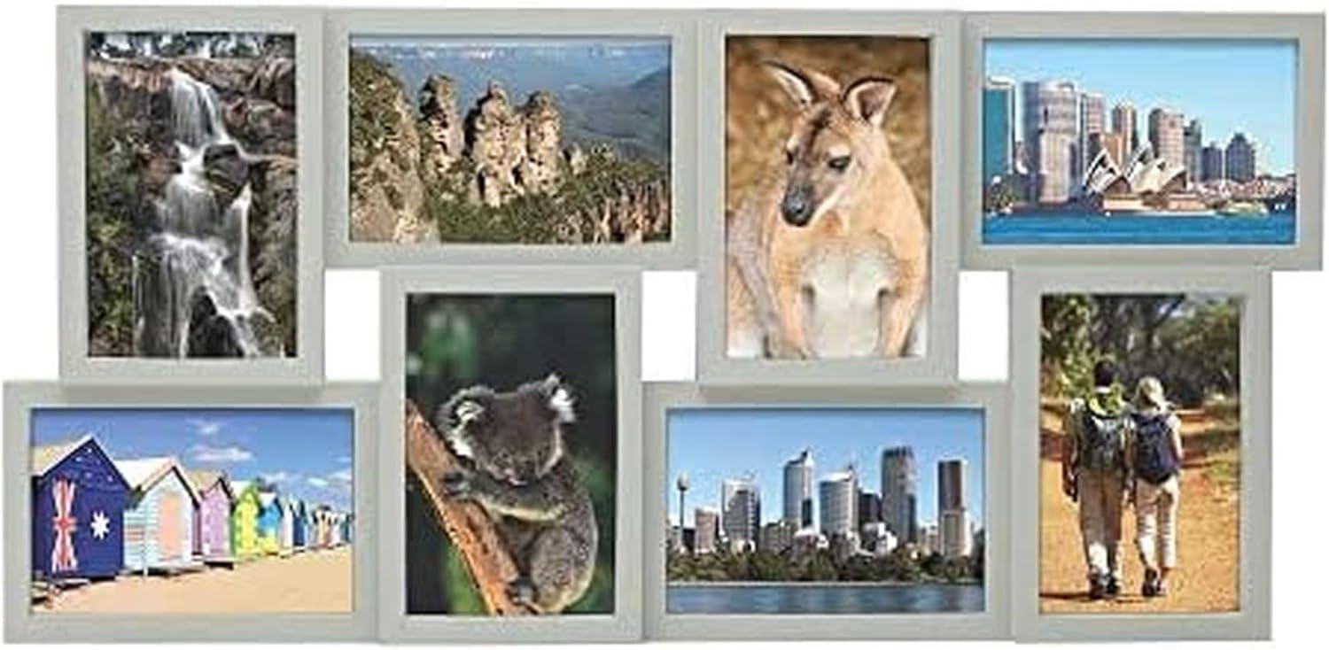 Yulinne 18x23 Black Collage Picture Frame, Holds 12 4x6/6x4 Photos, Horizontal or Vertical Wall Hanging