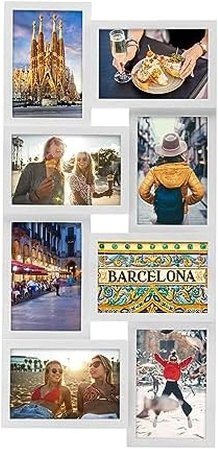 Yulinne 18x23 Black Collage Picture Frame, Holds 12 4x6/6x4 Photos, Horizontal or Vertical Wall Hanging