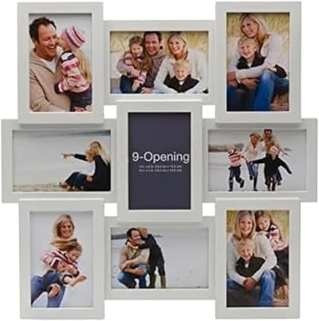 Yulinne 18x23 Black Collage Picture Frame, Holds 12 4x6/6x4 Photos, Horizontal or Vertical Wall Hanging