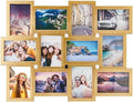 Yulinne 18x23 Black Collage Picture Frame, Holds 12 4x6/6x4 Photos, Horizontal or Vertical Wall Hanging