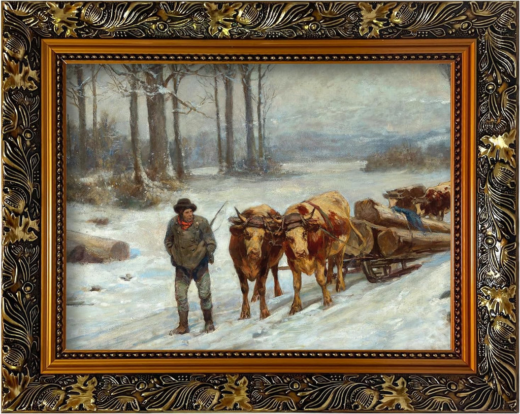 Yulinne 12x16 Baroque Ornate Gold Canvas Frame, Solid Wood, No Glass or Backing, for Portrait Landscape Artwork