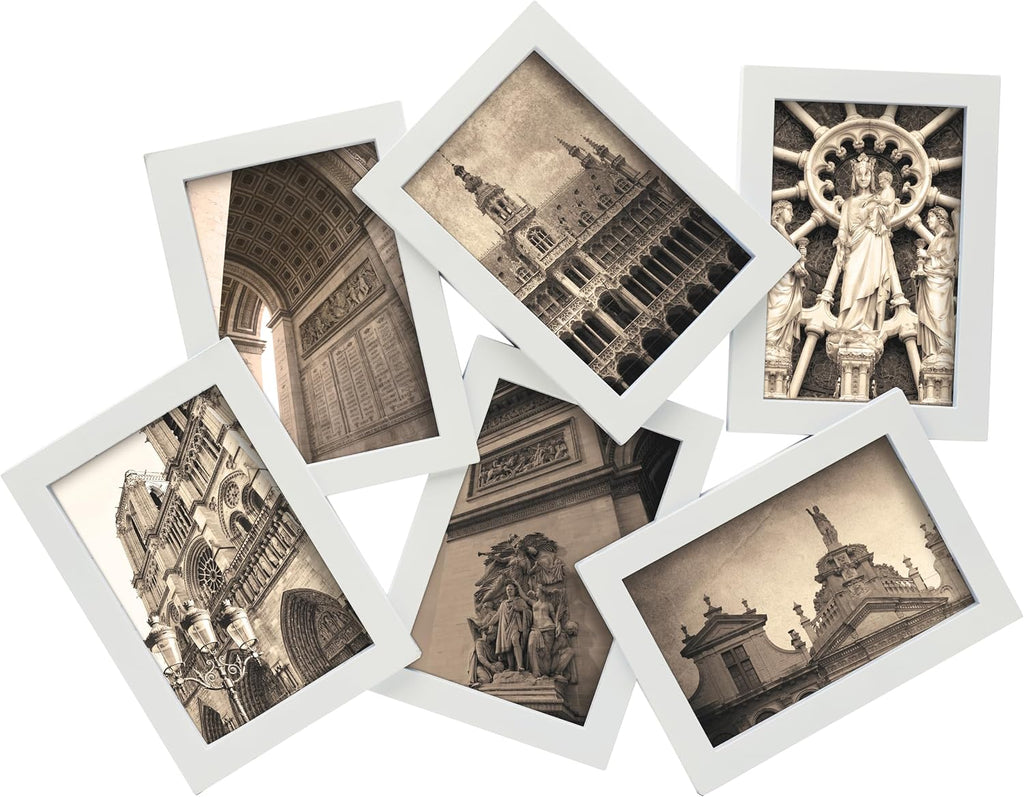 Yulinne 18x23 Black Collage Picture Frame, Holds 12 4x6/6x4 Photos, Horizontal or Vertical Wall Hanging